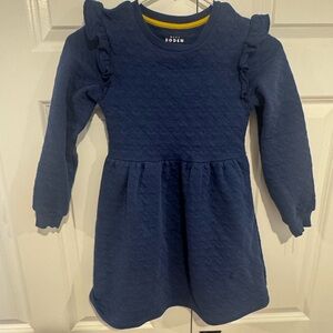 Boden Kids Navy Quilted Dress